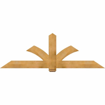 Ekena Millwork Redmond Rough Sawn Timber Gable Bracket, Western Red Cedar, 84"W x 28"H x 2"D x 6"F, 8/12 Pitch GBW084X28X0206RED00RWR